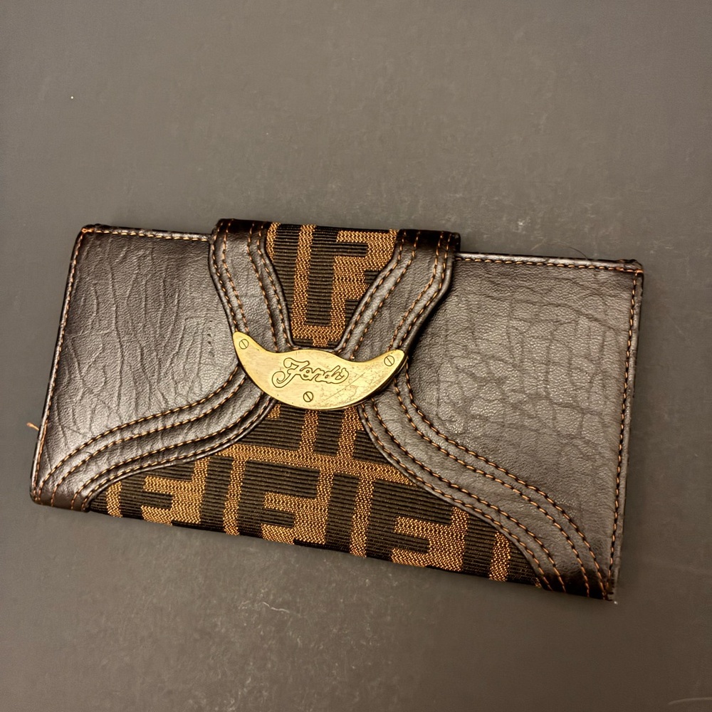 Vintage Fendi Zucca Long Wallet